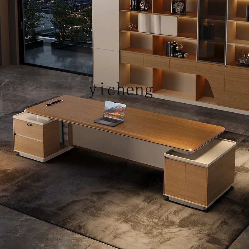 Desk Chairperson President Taipan Desk Office General Manager High-end Atmospheric Table and Chair Combination