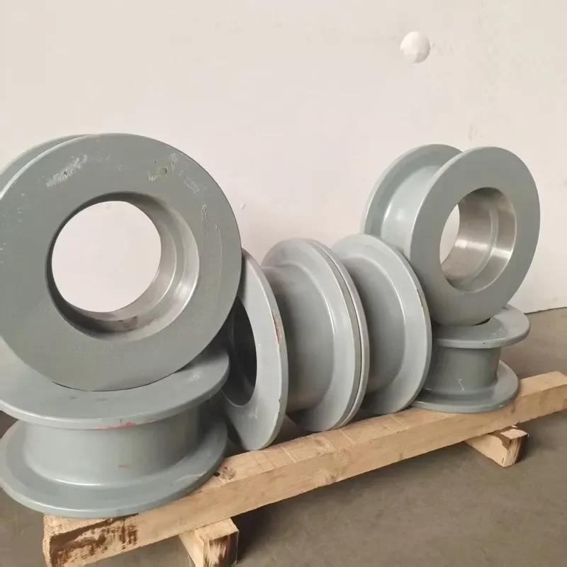 Heavy Large Diameter Wire Rope V-Belt Pulley Wheel Wire Rope Lifting Pulley for Rotary Drilling Rig Kelly bar