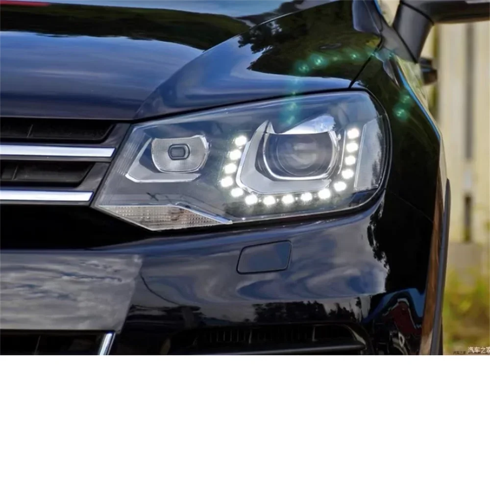 

HTTCY для Volkswagen VW Touareg 2011 ~ 2016 крышка фары объектив корпус лампы абажур корпус фары