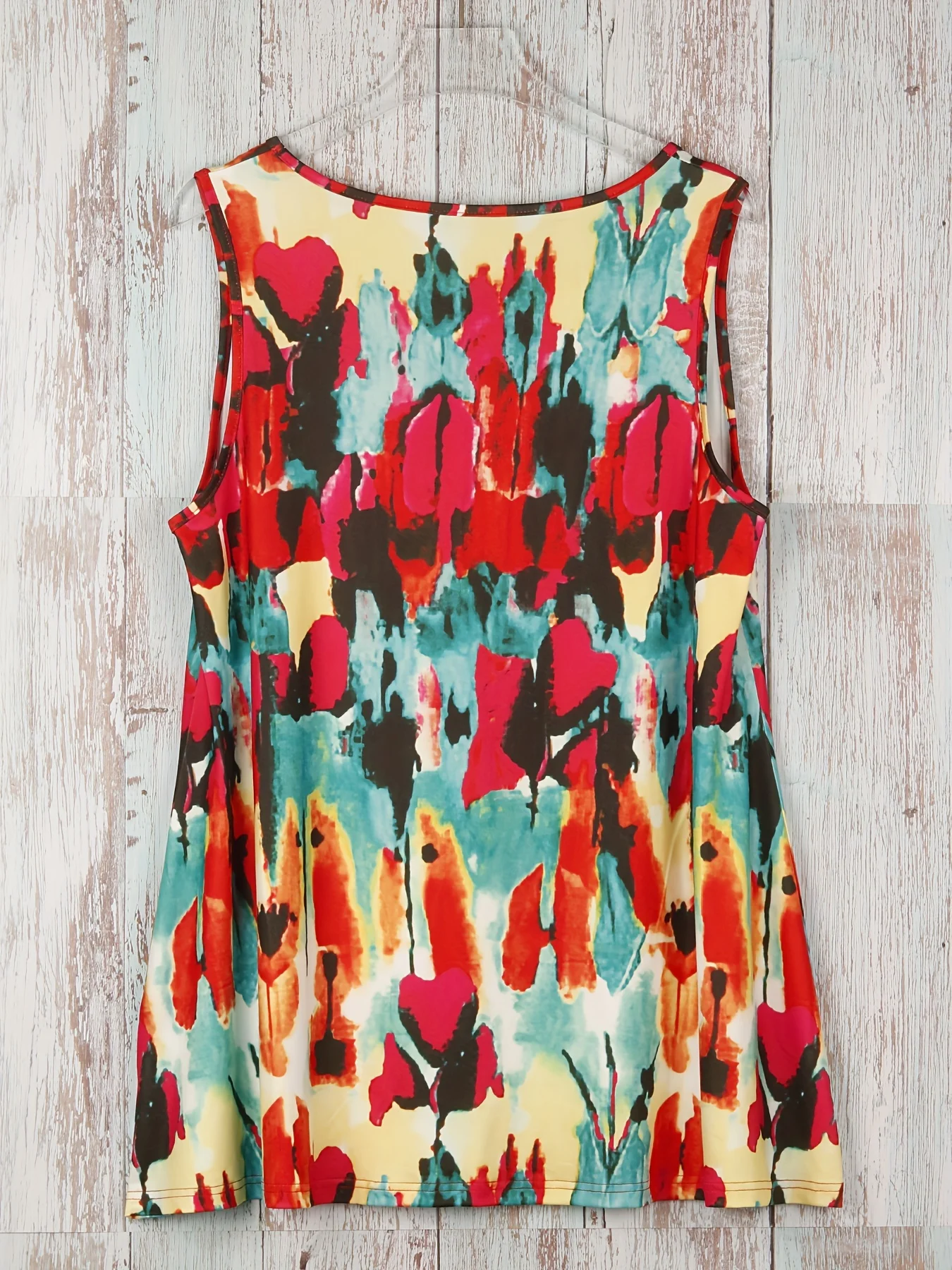 Plus Size Bohemian Casual Weste Damen Plus-Size-Farb block Patchwork Print Stretch weste für Frühlings-und Sommerkleid ung