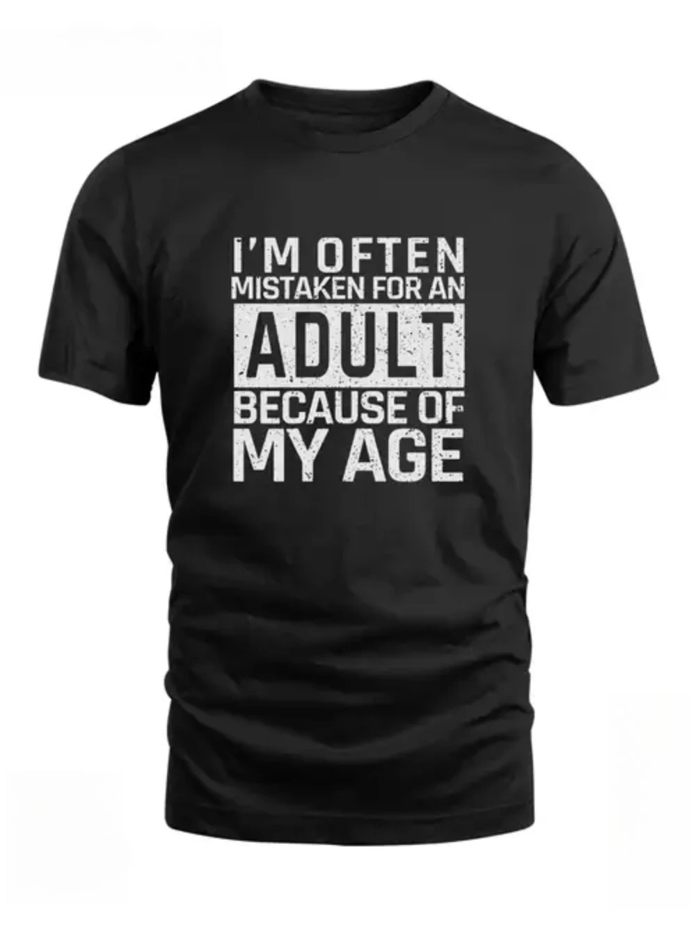 الشارع الشهير Y2K القطن تي شيرت Harajuku مضحك أنا في كثير من الأحيان خطأ للكبار طباعة طفيف تمتد الرجال المتضخم تي شيرت المرأة