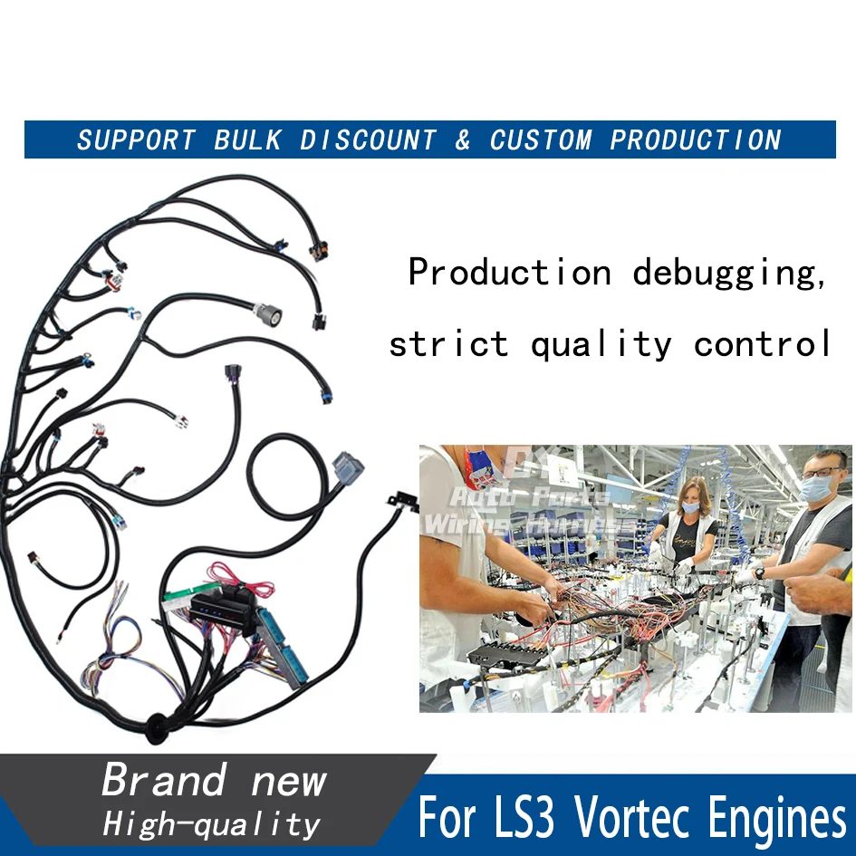 4L60E DBW 03-07 LS Vortec Standalone Wiring Harness 4.8 5.3 6.0  MULTEC/Delphi Fuel Injector CONNECTORS For LS3 Engine