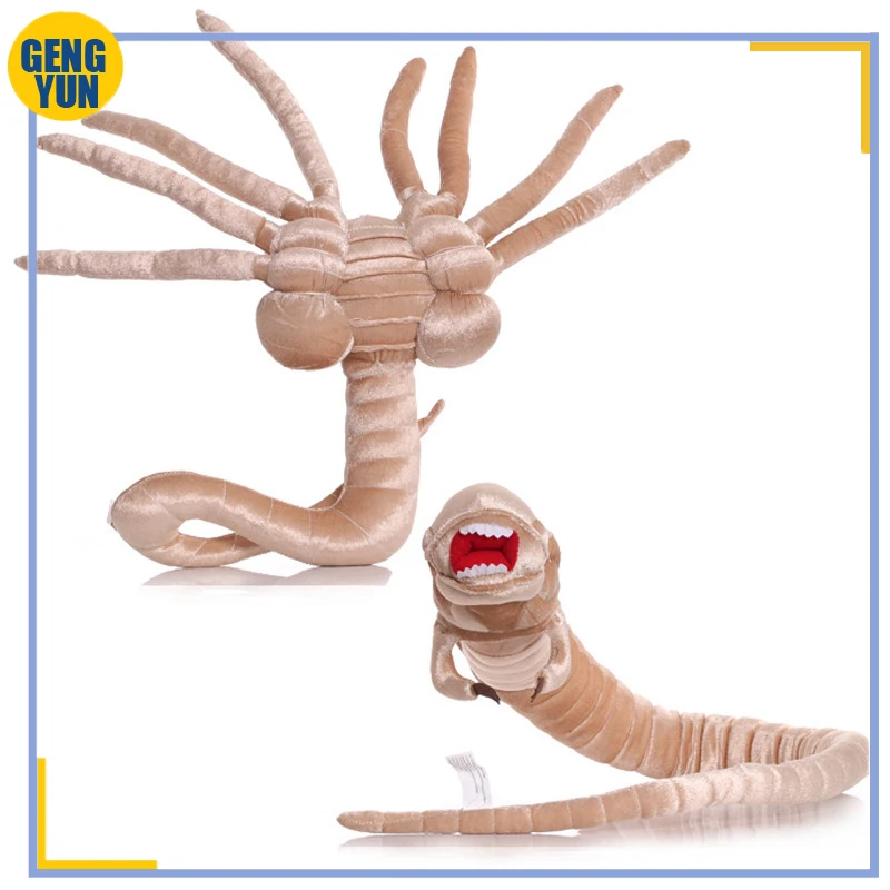 105CM Alien: Romulus Anime Movie Plush Stuffed Doll Alien Facehugger Long-Shaped Scared Plushie Cotton 2024 New Periphery Toys