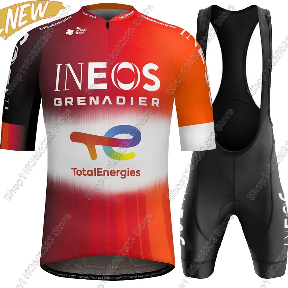 

INEOS GRENADIERS France Tour 2025 Комплект велосипедного трикотажа Одежда для велосипеда Рубашки для шоссейного велосипеда Костюм Шорты для велосипедного нагрудника MTB Ropa Maillot