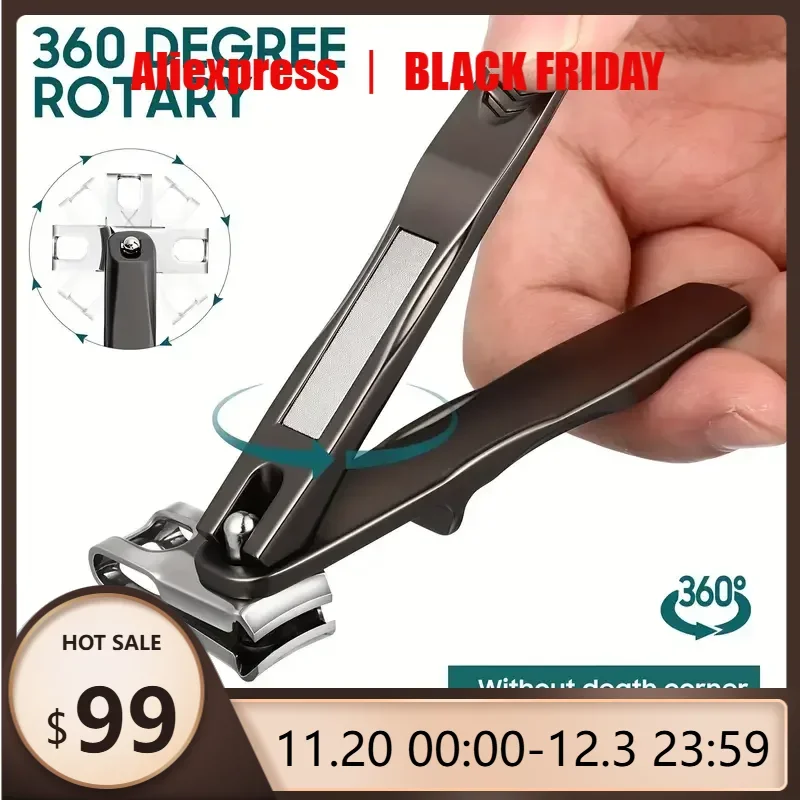 

360 градусов Вращающиеся острые края ногтей и брикет, толстый триммер для ногтей, брикет для маникюра и педикюра