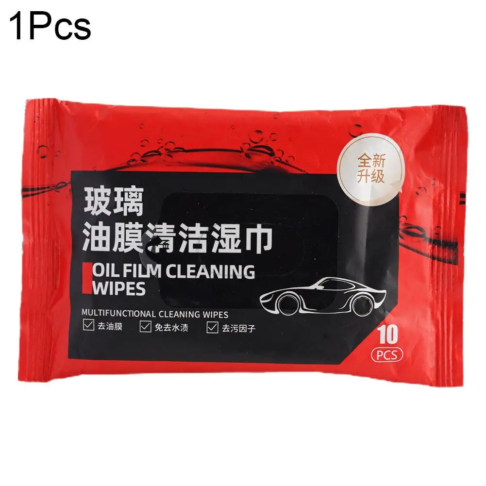 Car Glass Oil Film Removal Wipes Windshield Glass Cleaner Car Glass Cleaner Wipes Compact Portable Dusting Wipes For X7y2