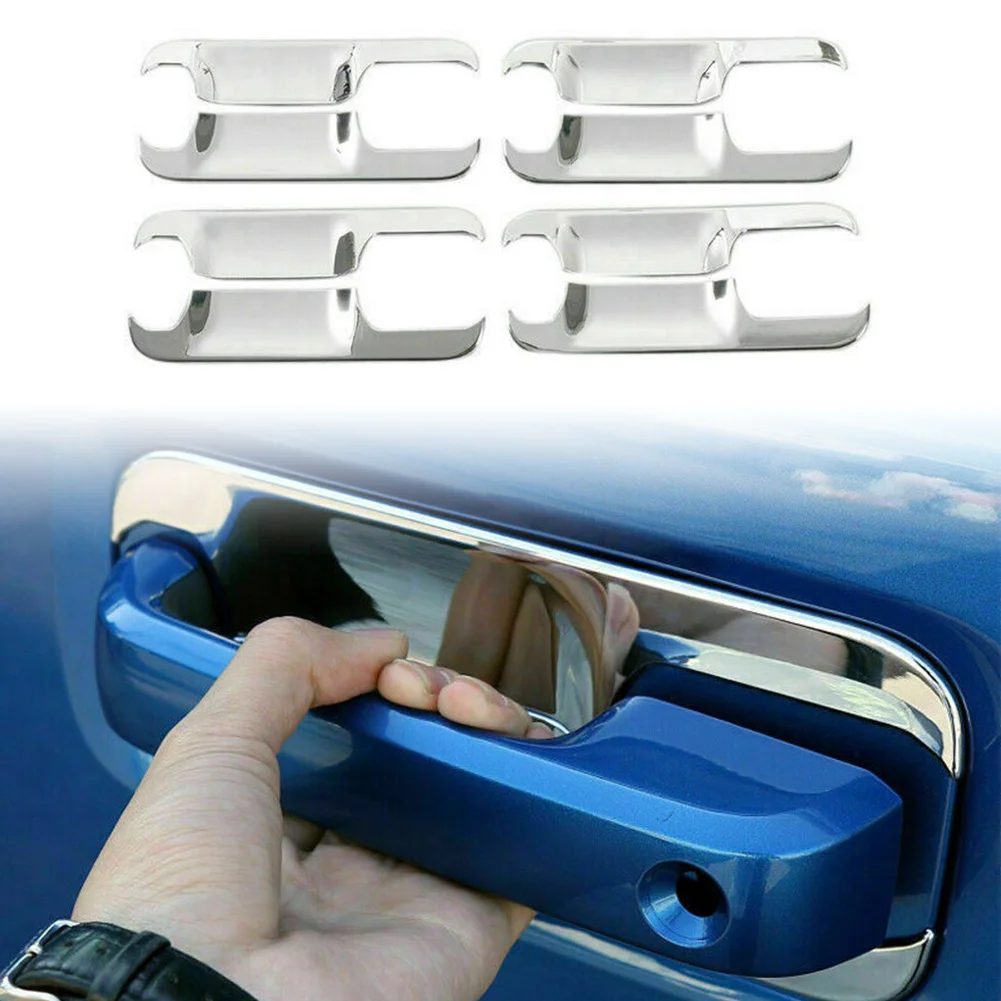 F-150 Car Door Handle Bowl Cover Trim 8Pcs For Ford F150 2015 2016 2017 2018 2019 Chrome ABS Decoration Accessories