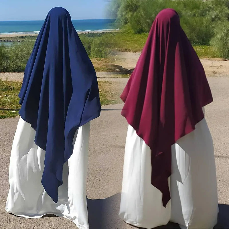 Eid Preghiera Indumento Hijab Lungo Khimar Ramdan Musulmano Lungo Copricapo Donne di Un Pezzo Jubha Islamico Hijab Musulman Dejellab 2026