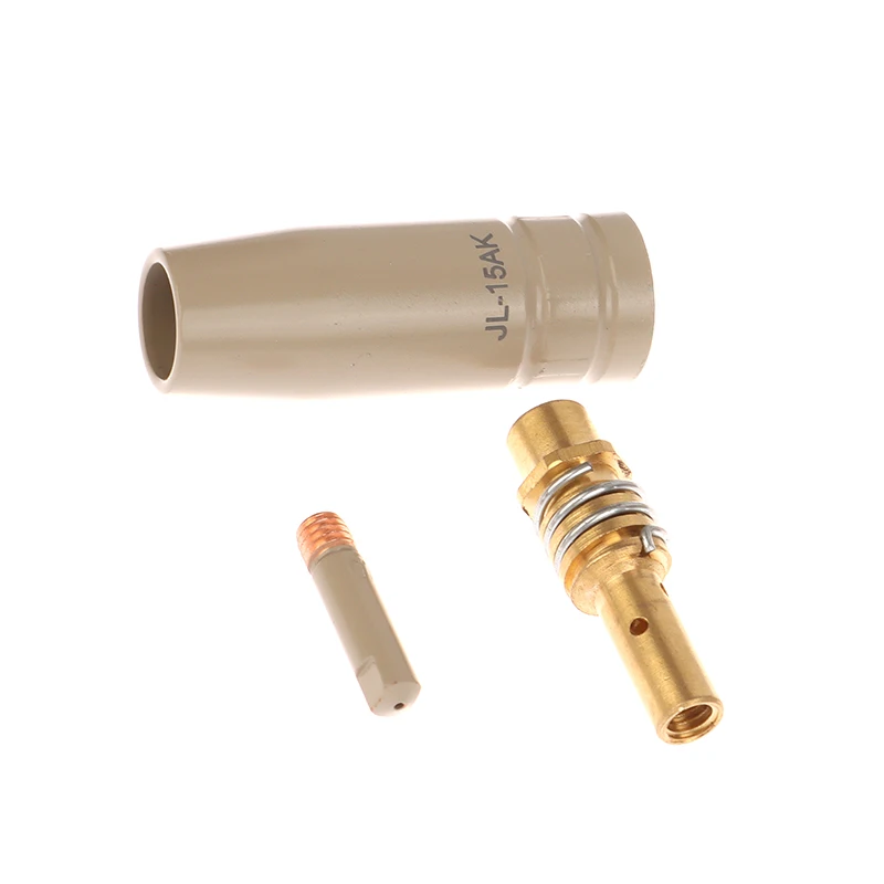 3Pcs/Set 0.8/1.0/1.2mm MIG Torch Gas Nozzle Tip Holder Of 15AK MIG MAG Welding Torch New Coating Protection Nozzle