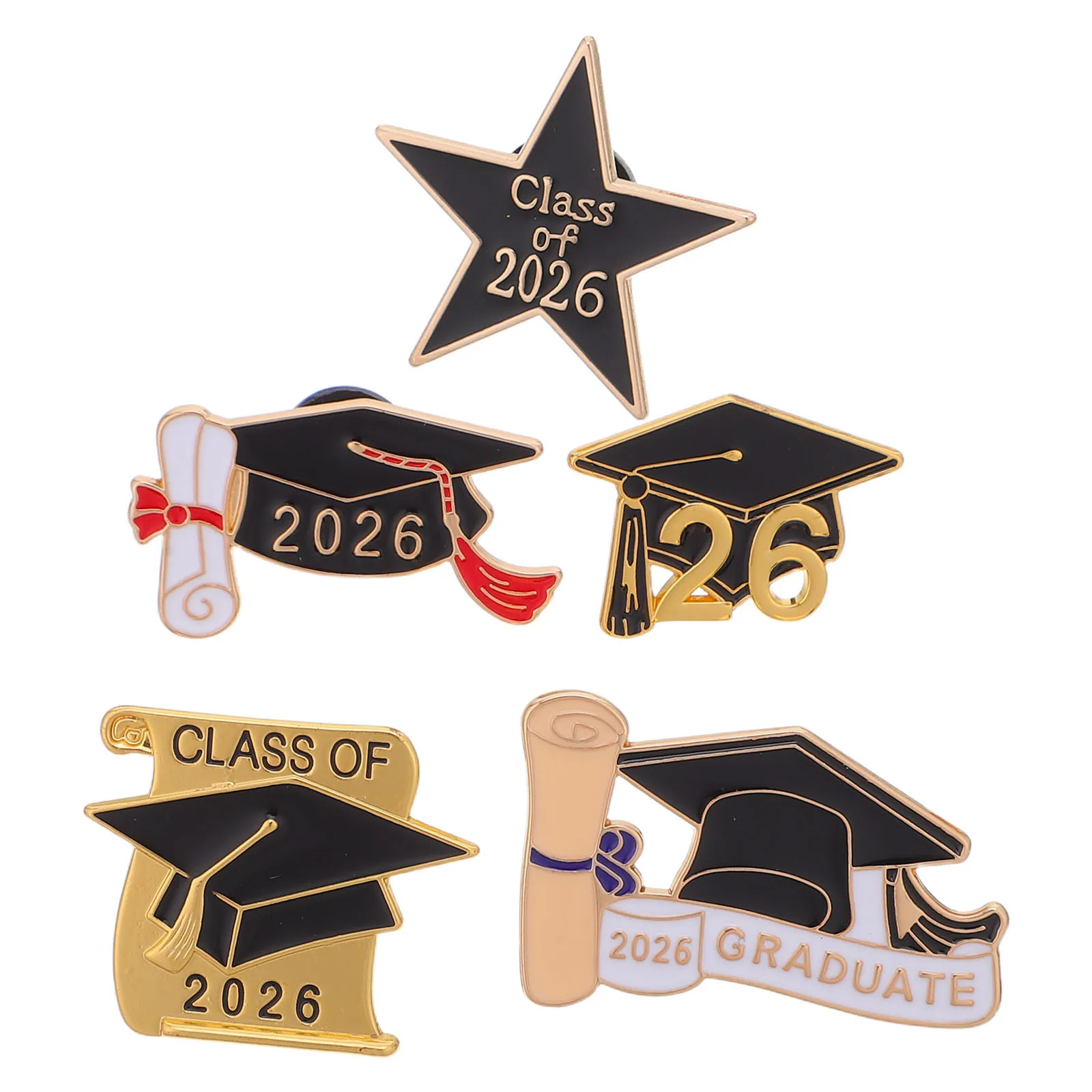 بروش موسم التخرج دبوس كلاسيكي تصميم أنيق شارة أنيقة هدية مثالية لملحقات الاحتفال بالخريجين #1