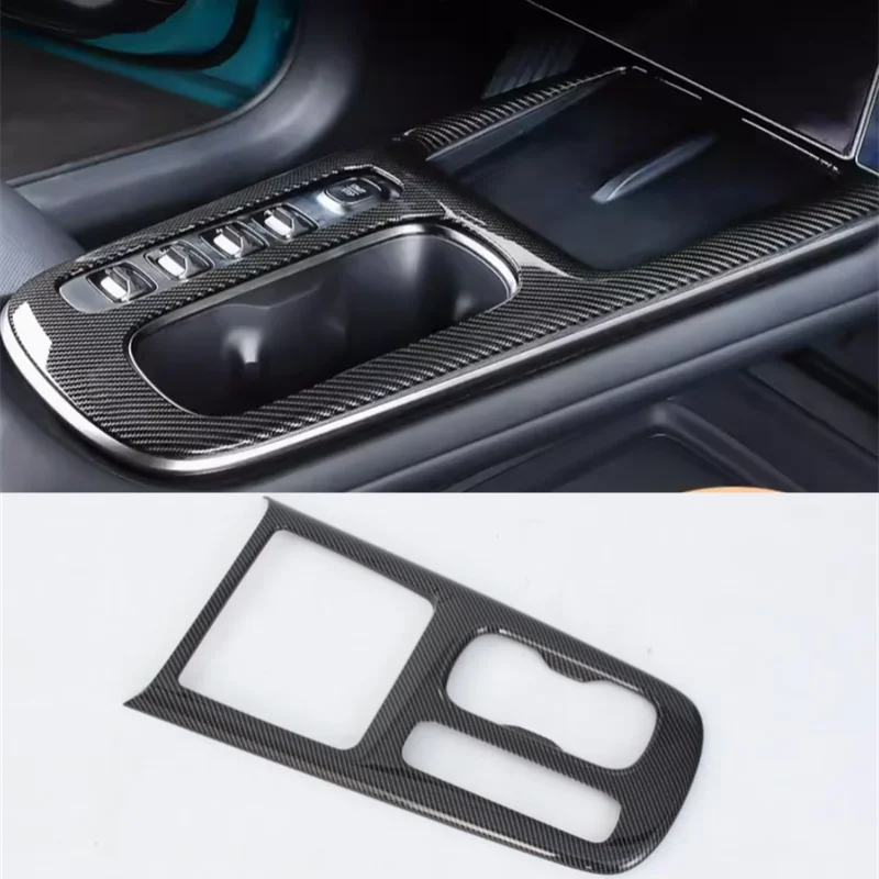 

Для XIAOMI SU7 2024 аксессуары для интерьера коробки передач рамка переключения передач Чехол на подголовник сиденья отделка из углеродного волокна вид