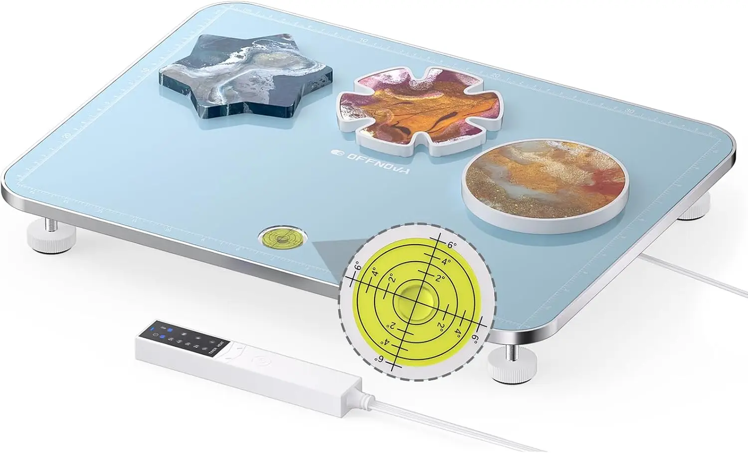 

2-in-1 Resin Heating Mat & Leveling Table for Fast Curing, Smart Timer & Temp Control