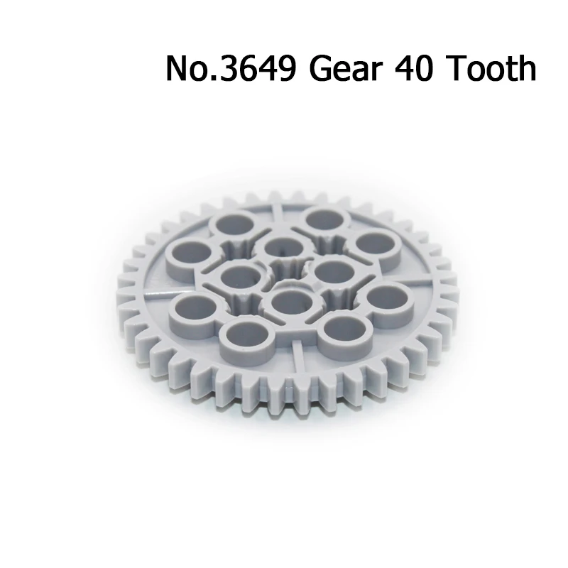 16PCS Technical Gears Pack for High-Tech MOC Building Block Bricks 10928 94925 3648 3649 Assortment Kit 8/16/24/40 Tooth Gears