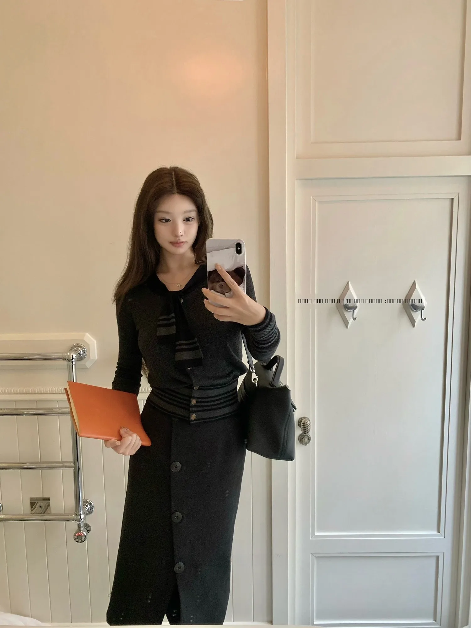 

Женский вязаный свитер Wuuus nt Love с цветными полосками, приталенный, с завязками на талии, из смесового полиэстера, длинный