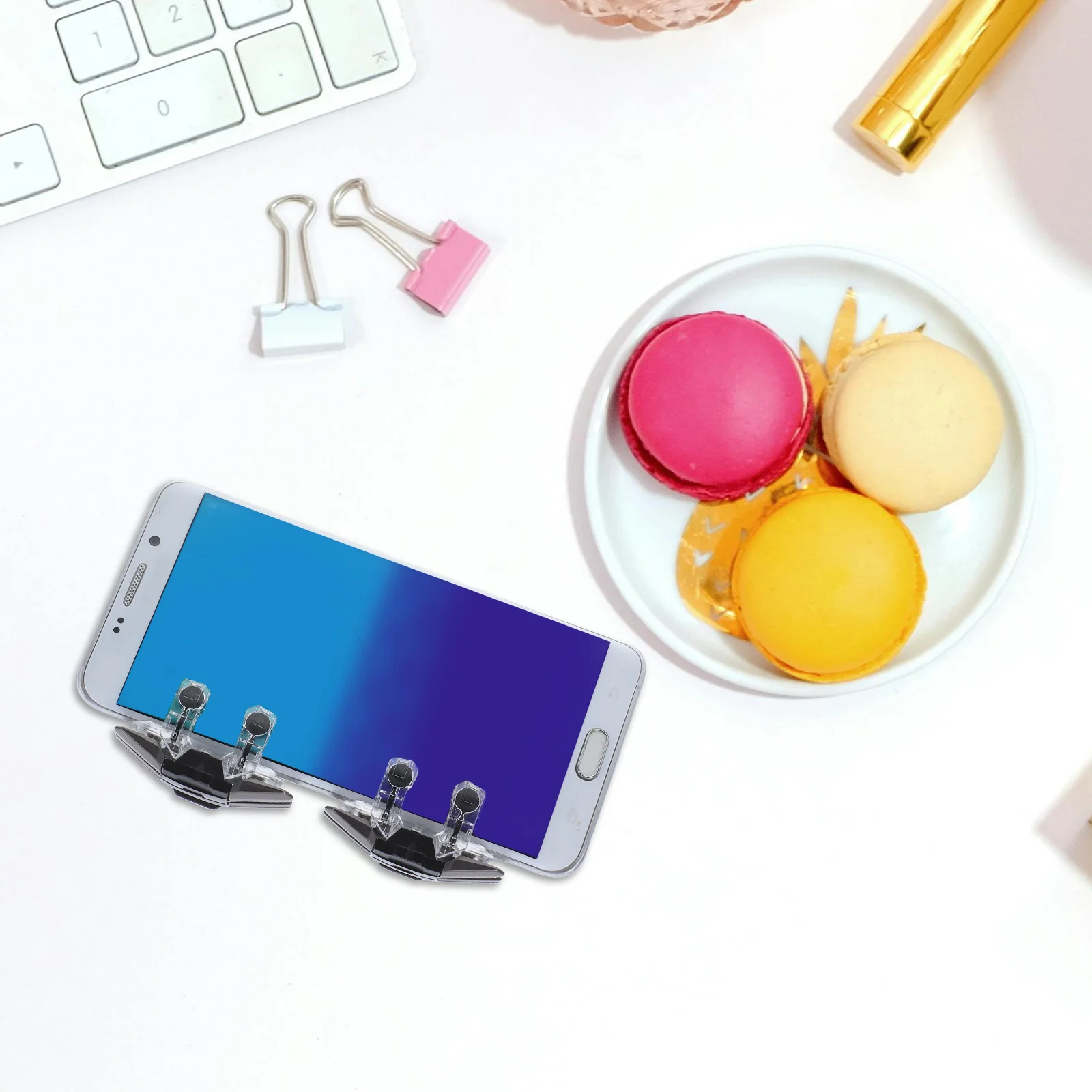 

2pcs Mobile Game Trigger: Enhanced Performance Button For Smartphones Tablets Ergonomic Design Dual Hand Control