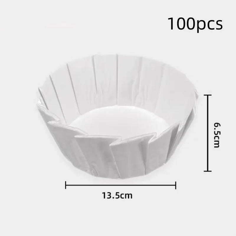 50/100Pcs Cake Pan Liner for Baking, Disposable Paper Cake Pans Nonstick Paper Molds, Pie Pineapple Pound Cakes Parchment Paper