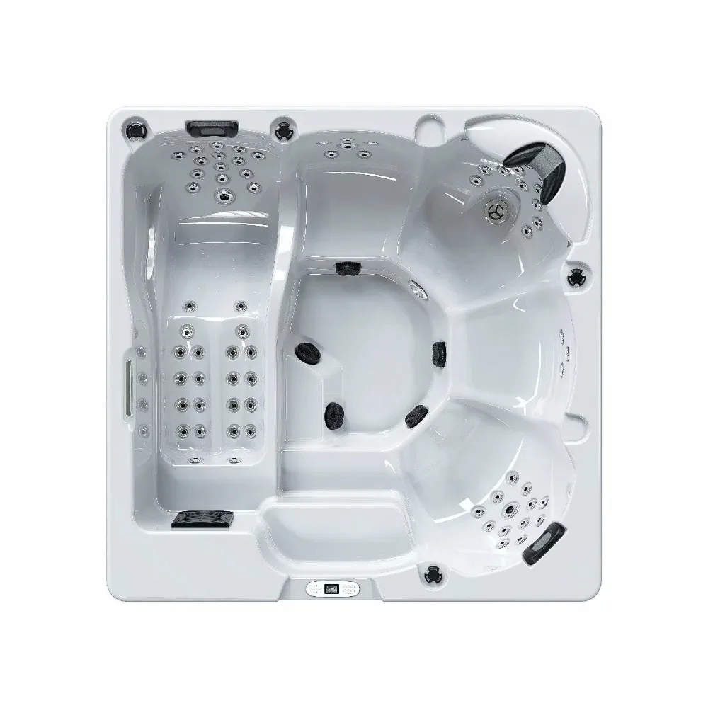 6 Person Freestanding Modern Luxury Hotel Backyard Pools Hydrotherapy Rectangular Outdoor Spa Hot Tub with 89 Jets Eco-Friendly