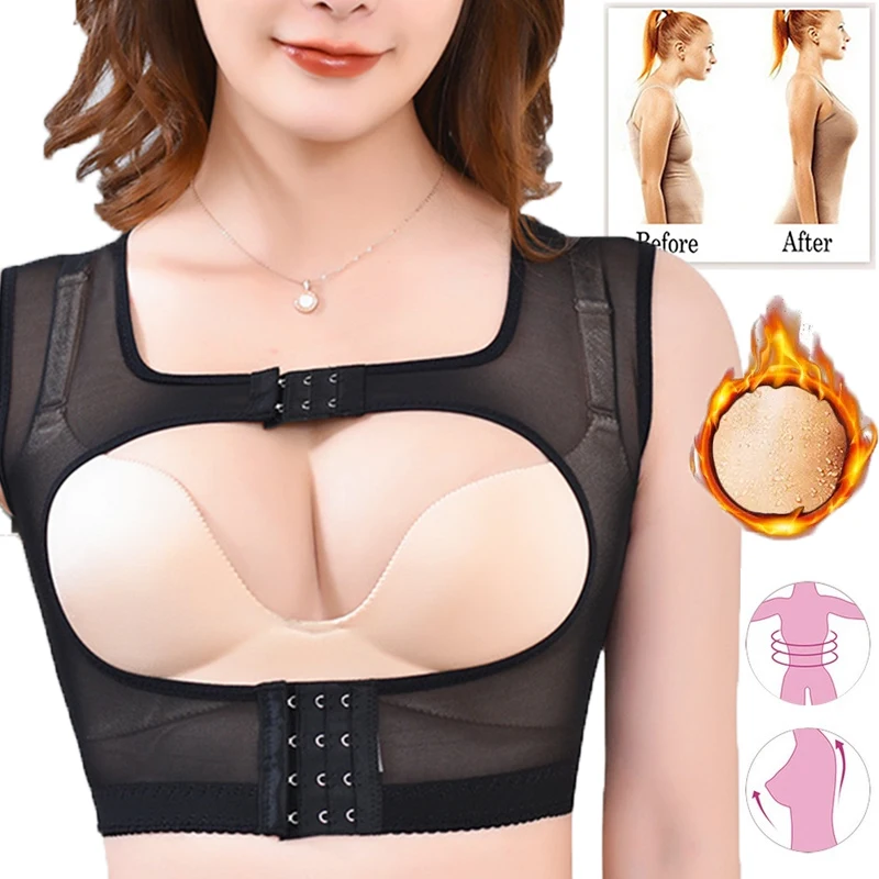 

Women Push Up Bra Shapewear Corrector Chest Support Anti-hunchback Sagging Shapewear Tops Vest Body Shaper Posture Corrector