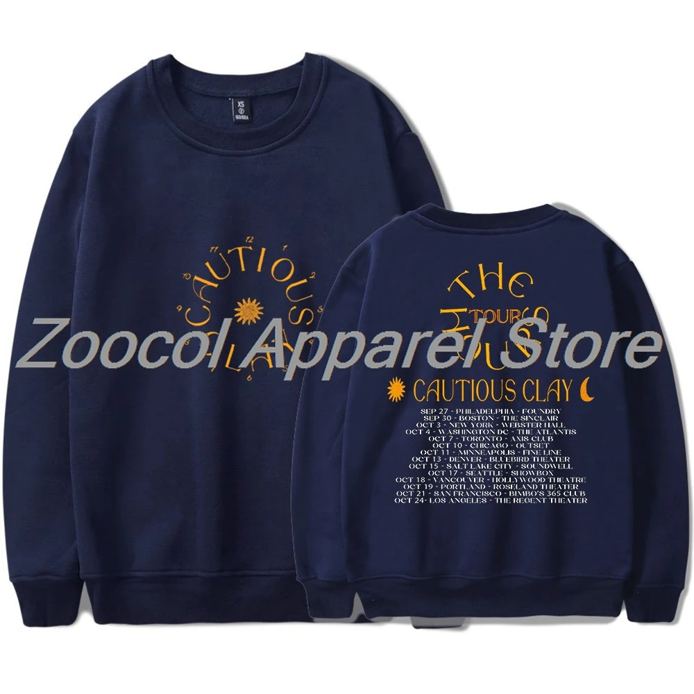 تحذير الطين The Hours Tour Merch بلوزات طويلة الأكمام للنساء والرجال ملابس الشارع