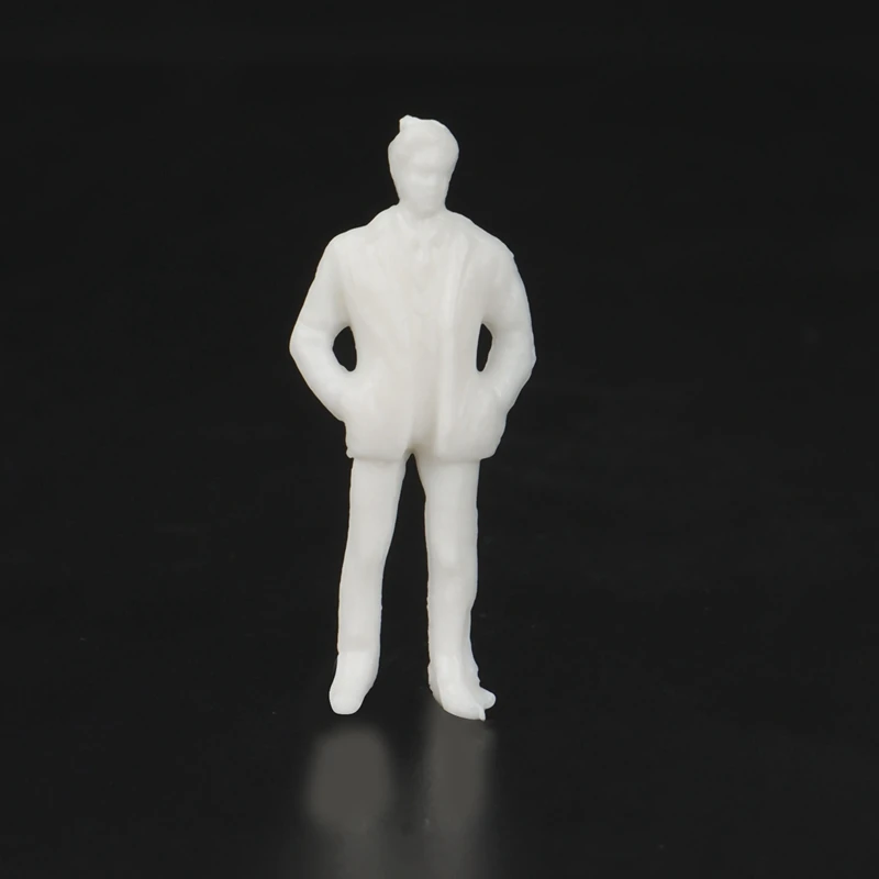 Figura blanca 1:50, modelo arquitectónico a escala humana, modelo HO, personas de plástico