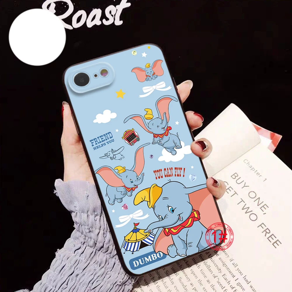 S7 Cartoon Dumbo Soft Case Voor Samsung A13 A20 A30 A 20S A 21S A 22 A 30S A31 A32 A33 A42 A50 A 50S A51 A52 A53 A71 A73 A81 A91