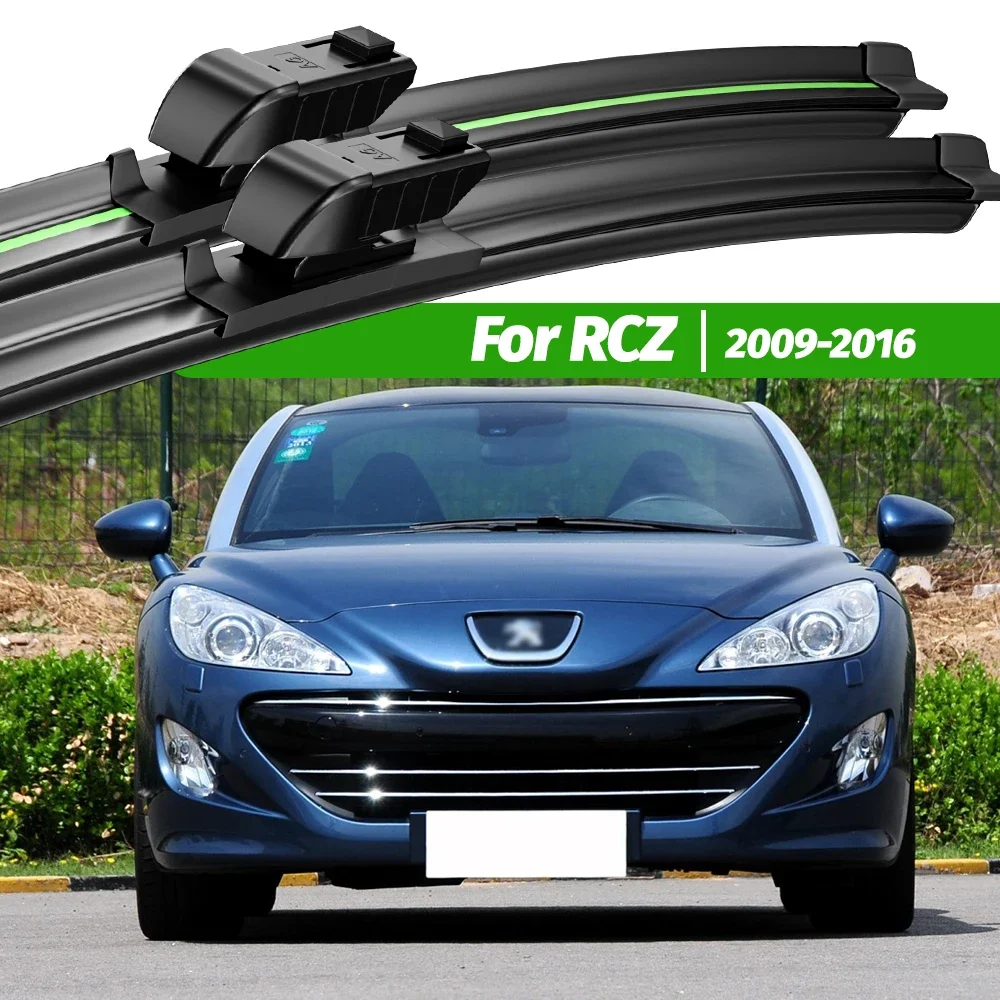 

For Peugeot RCZ 2009-2016 2pcs Front Windshield Wiper Blades 2010 2011 2012 2013 2014 2015 Windscreen Window Accessories