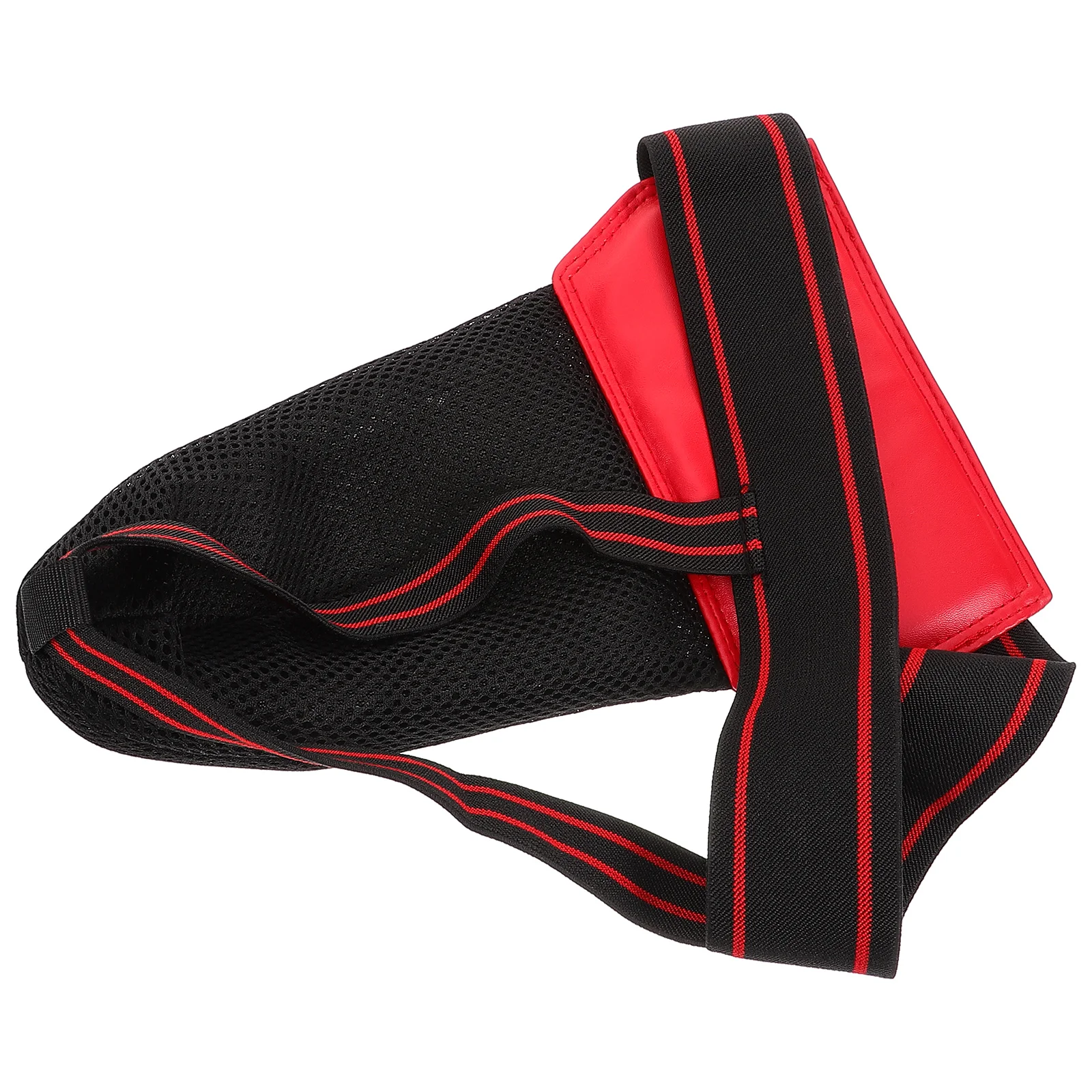 

Children Boxing Groin Protector Red Durable PU Sponge Comfortable Reusable Training Crotch Guard Protective Gear