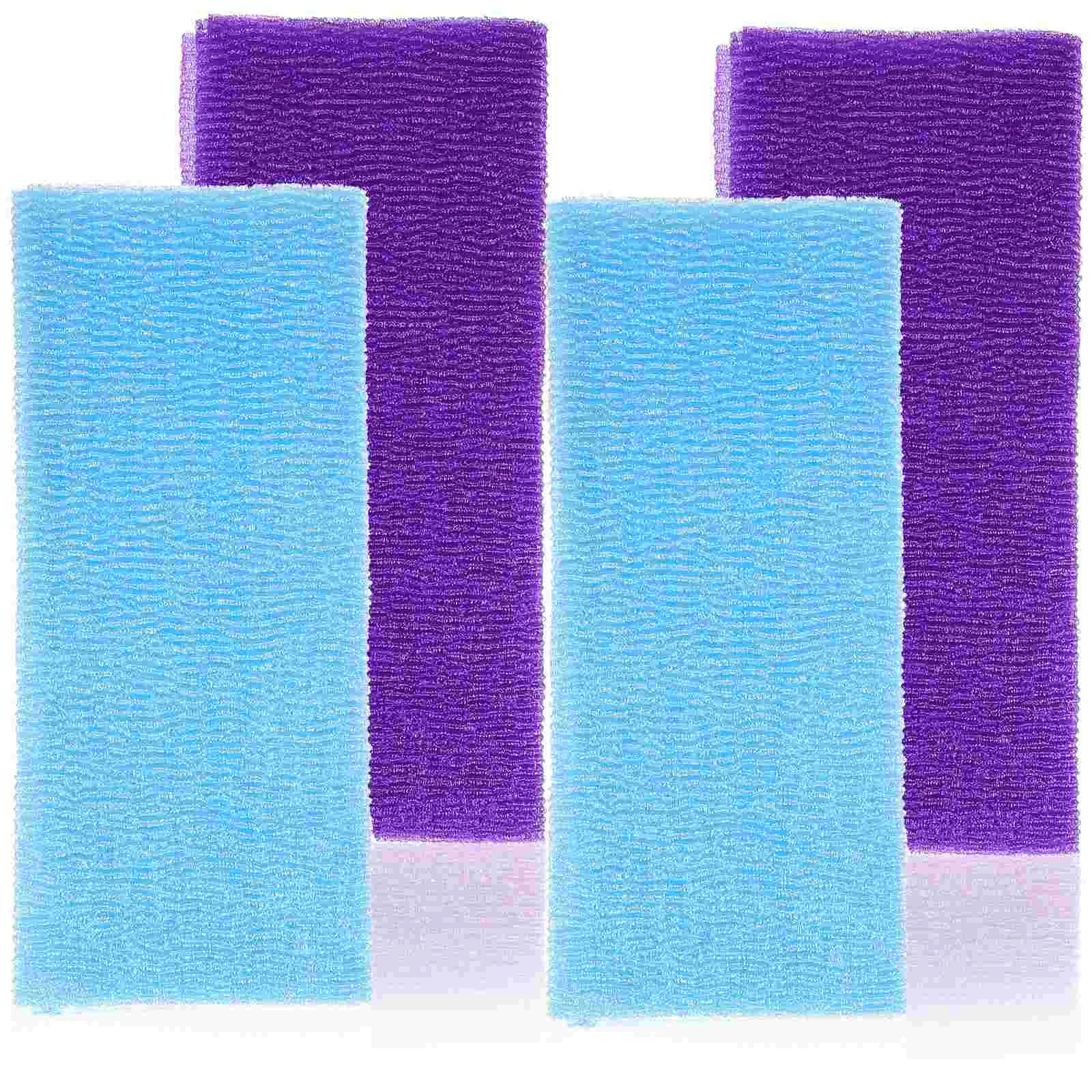 

4 Pcs Bath Towel Shower Cloth Exfoliating Wash Cloths Body Washcloth Towels Back Scrubber for Dead Skin Removal Women Japanese