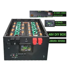 15kwh Customized 24V 48V 230AH 280AH 16s Diy JK 200A BMS Lifepo4 Battery Box Empty Battery Box Lifepo4