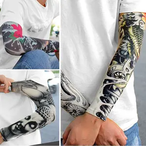 Lange Ärmel nahtlos für Männer und Frauen, Fahrhülsen im Freien, Sonnenschutz, Eisseide, Tattoo -Abdeckung, Sommer, 1 Paar 10 Hauptverkäufe Tatoo Arm Manga - №10