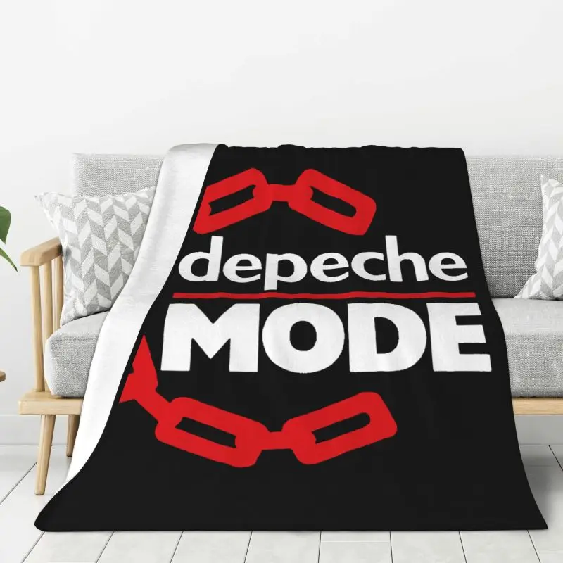 Custom Electronic Rock Band Depeche Cool Mode Blanket 3D Printed Soft Flannel Fleece Warm Throw Blankets Office Bed Couch Quilt