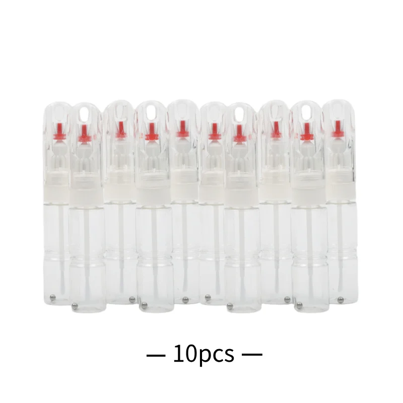 10pcs/lot Paint-Mending Pen Dotted Pen+Drawing Pen Nail Art Tools 2 IN 1 Needle Brush Dual-use Empty Bottle Without Printing