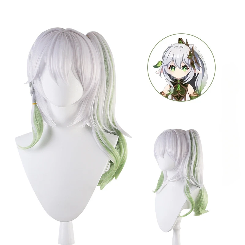 Nahida Cosplay Kostuum Genshin Impact Nahida Mindere Lord Kusanali Cosplay Pruik Schattige Stijl Jurk Halloween Voor Vrouwen Kinderen Meisjes