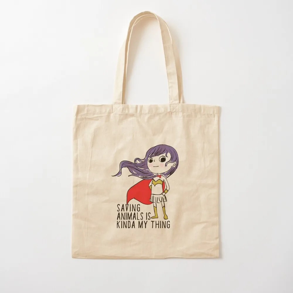 

Saving Animals is Kinda My Thing Animal Rescue Rescue League Tote Bag custom bags shopping bag