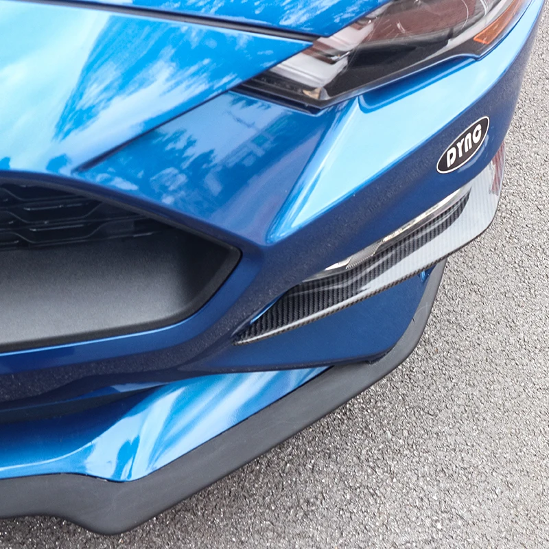 Carbon Fiber Turn Signal Winglets For 2018-2023 Ford Mustang Front Bumper Winglets, Exterior Trim Accessories, And Car Body Kits