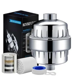 15-20Stages High householdto Remove Chlorine Fluoride Heavy Metals Filtered Soften Hard Water for Shower Head Cleaning Purifier