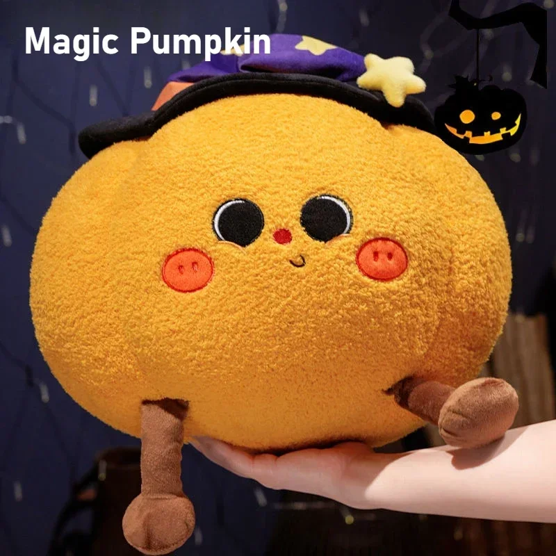 Halloween Pumpkin Doll Ghost Pillow, Quirky Plush Headboard Pillow, Office Nap Pillow, Sofa Ornament Photo Prop