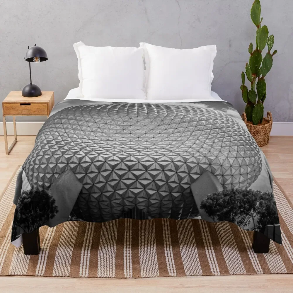 

EPCOT Ball Black and White Throw Blanket Luxury Designer Winter beds For Sofa Thin Blankets