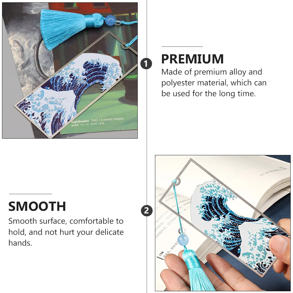 Bookmark Birthday Present Decorative Tassel Retro Unique Artistic Graduation Gift Polyester Student