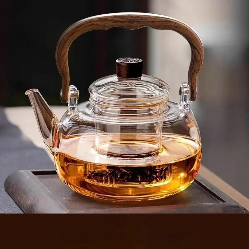 

Glass Teapot New Model Kettle with Handle for Stove Tea Brewing Electric Ceramic Stove Teapot High Temperature Resistant
