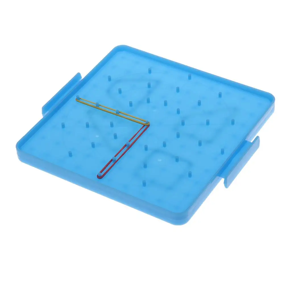 5-6pack Plastic Nail Board Plate strumento didattico per la matematica prescolare giocattolo per bambini