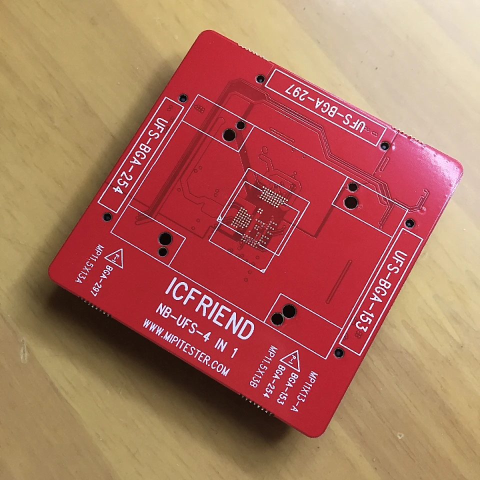 NEW ICFRIEND UFS 4 IN 1（UFS153/254/297)Bottom plate，SOCKET PCB .Does not contain seat head FOR MIPITESTER MINI OR GRE2 HOST