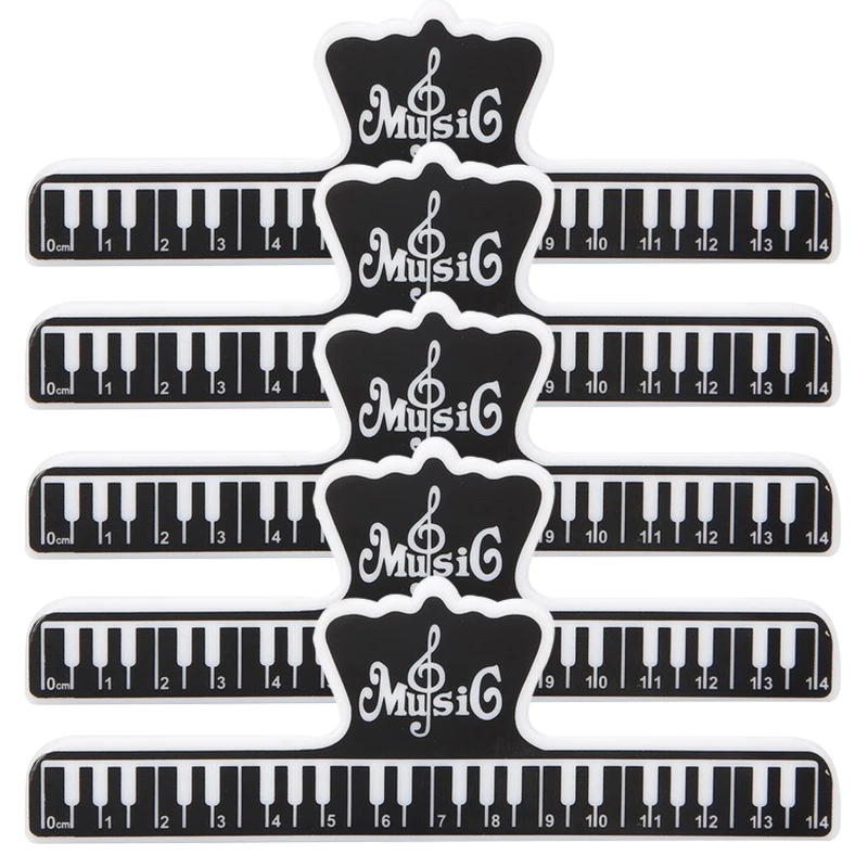 1/2/5PCS Music Sheet Clip Holder Portable Piano Keyboard Design Versatile Useful Clamps for Recipe Books Magazine Book Clips ZYF