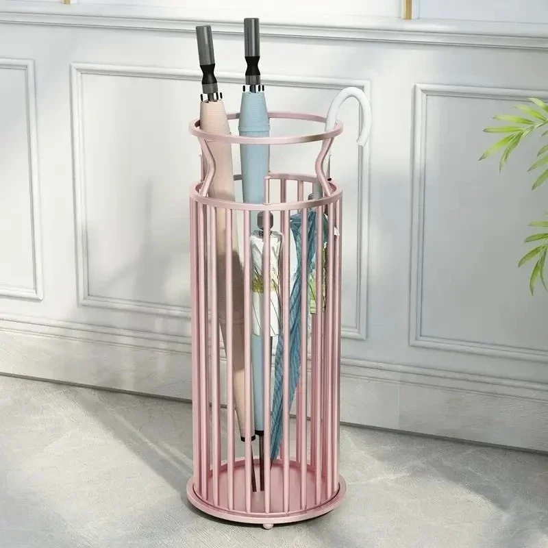 

CSJC Umbrella Stand Holder For Entryway Home Office Hotel Home Floor-standing Umbrella Rack Metal Umbrella Rack Storage Gold Pin