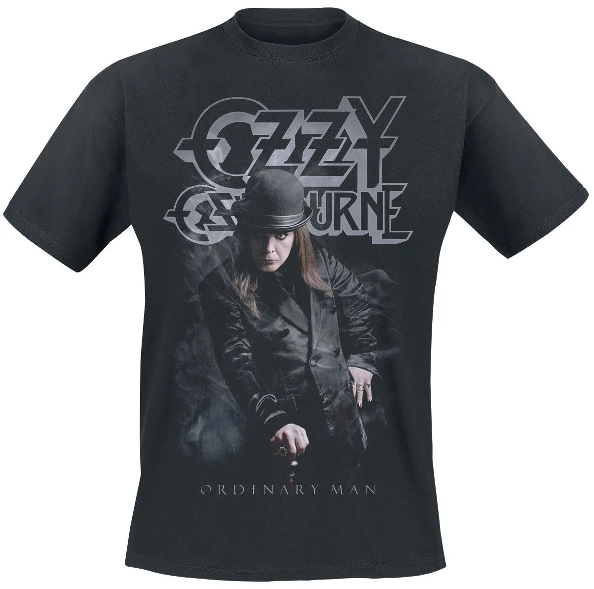 Ozzy Osbourne Ordinary Man Portrait Print T-Shirt, 100 % Baumwolle, Heavy Metal Streetwear
