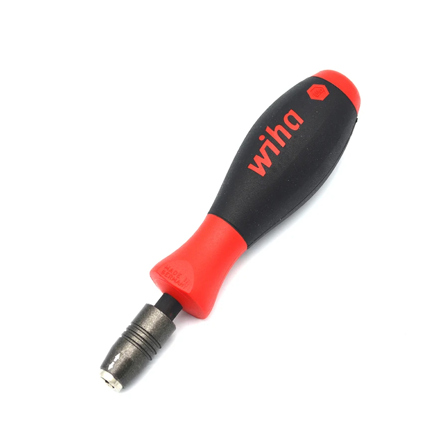 WIHA Strong Magnetic Screwdriver with SoftFinish® Bit Holder Non-slip Screwdriver Handle for Holding Bits and Screws NO.25874