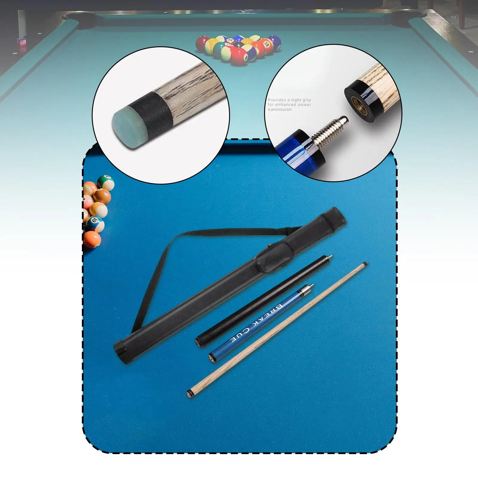 

Pool Stick Professional Three Sections 56inch Economic for Game House Bar