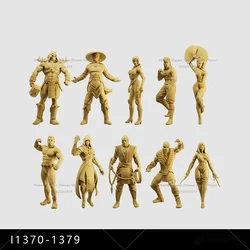 Muñeca de escena en miniatura a escala 1/64 1/43, 1/35, Liu Kang Shao Kang Thunderbolt, juego móvil de lucha, Mini figura blanca sin panel de acción