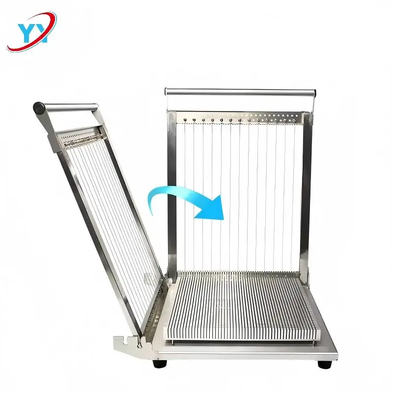 Industrial Manual Chocolate Cutter Guitar Type Soft Sweet Cake Slicing Equipment