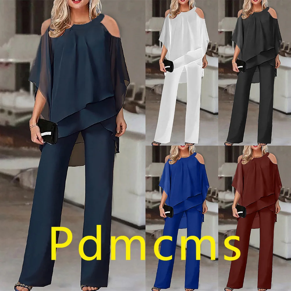 2025 nuovi abiti da donna, abito irregolare con maniche a pipistrello casual allentato in tinta unita alla moda europea e americana